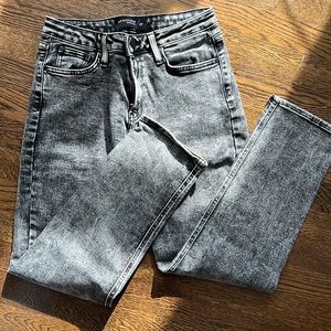 NWOT Black Acid Wash Denim